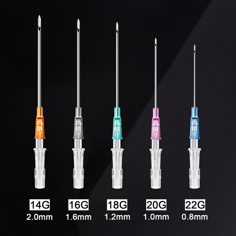 Rayyl Catheter Needles 50Pcs - 20 Gauge Piercing Catheter Needles Disposable for Ear Nose Lip Tongue Belly Piercing Supplies (20G-50pcs)