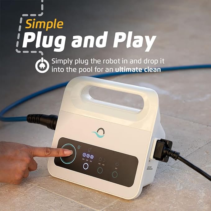 Dolphin Proteus DX3 Automatic Robotic Pool Vacuum Cleaner, Wall Climbing, Active Scrubber Brush, Ideal for In-ground Pools up to 33 FT in Length