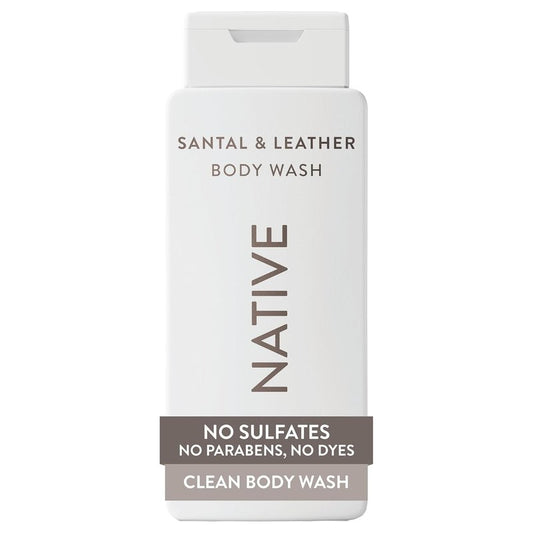 Body Wash for Men & Women - Naturally Derived, Sulfate & Paraben Free | Santal & Leather, 18 oz