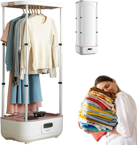 Steam Press Ironing Machine,Portable Dryer with 360Â° Hot Air Circulation,Intelligent Timing,Automatic Garment Care, for Clothes & Fabric, Quick-Drying Steam
