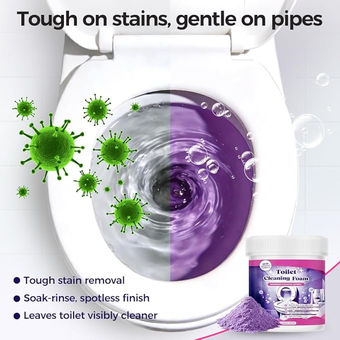 2026 New Toilet Bowl Cleaner, Toilet Cleaning Foam, Power Foaming Toilets Clean, Clean Foam Cleaner, Touch Free Foaming Powder â Bathroom Cleaning Powder (2PCS)