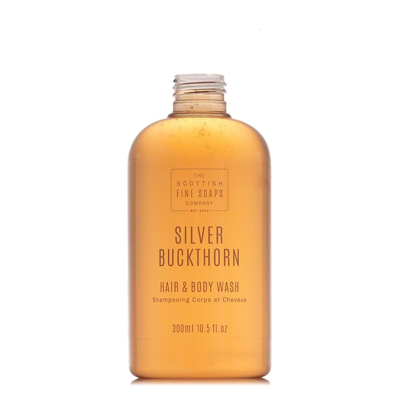Scottish Soaps Silver Buckthorn Shampoo - Nourishing Hair & Body Wash | 300ml Pump Bottle