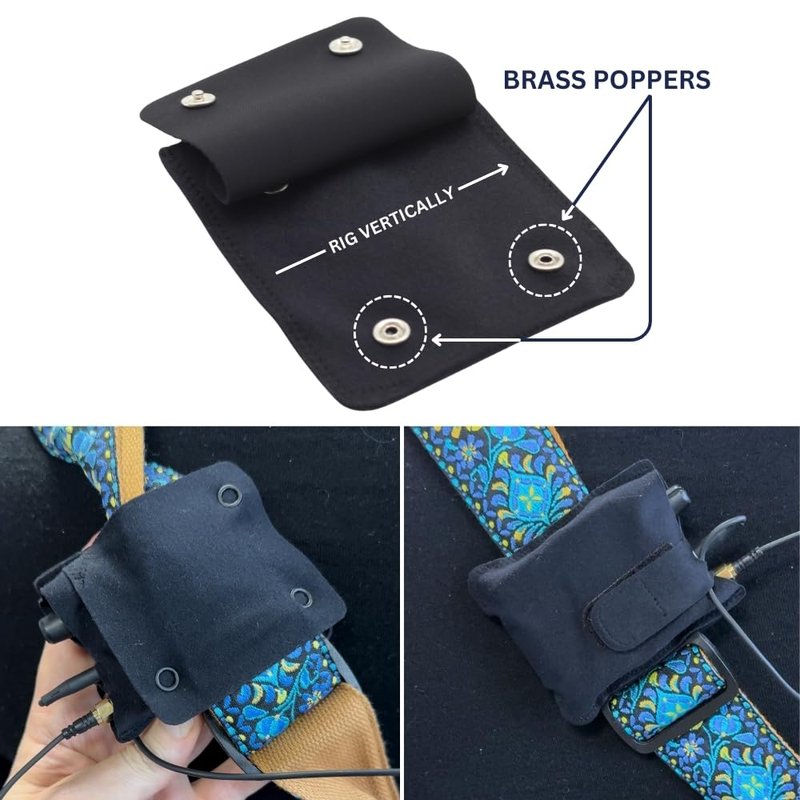 URSA Live Pouch: Premium Belt & Instrument Strap Pouch for Wireless Transmitters & Receivers. Quick and Secure Removal and Attachment. Compatible with Line 6, Sennheiser, Shure & More (Medium)