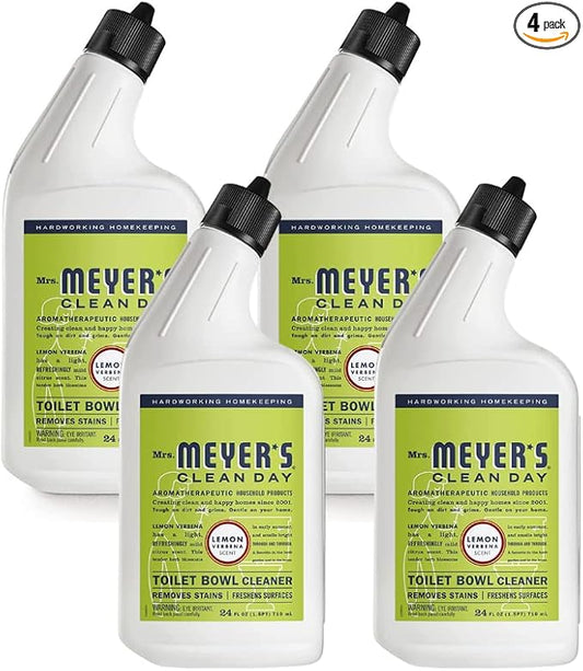 Mrs. MEYER'S Clean Day Lemon Verbena Toilet Bowl Cleaner 24 Fl Oz (Pack of 4)