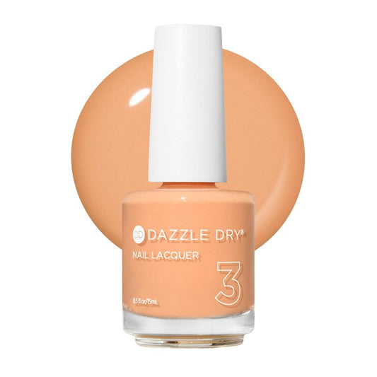 Dazzle Dry Nail Lacquer (Step 3) - Creamsicle Sorbet - A refreshing cantaloupe melon. Semi-sheer cream. (0.5 fl oz)