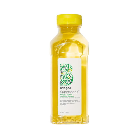 Briogeo Superfoods Banana + Coconut Nourishing Shampoo | Sulfate-Free Daily Shampoo for Hydration & Shine | Vegan & Cruelty-Free | 12.5 fl oz