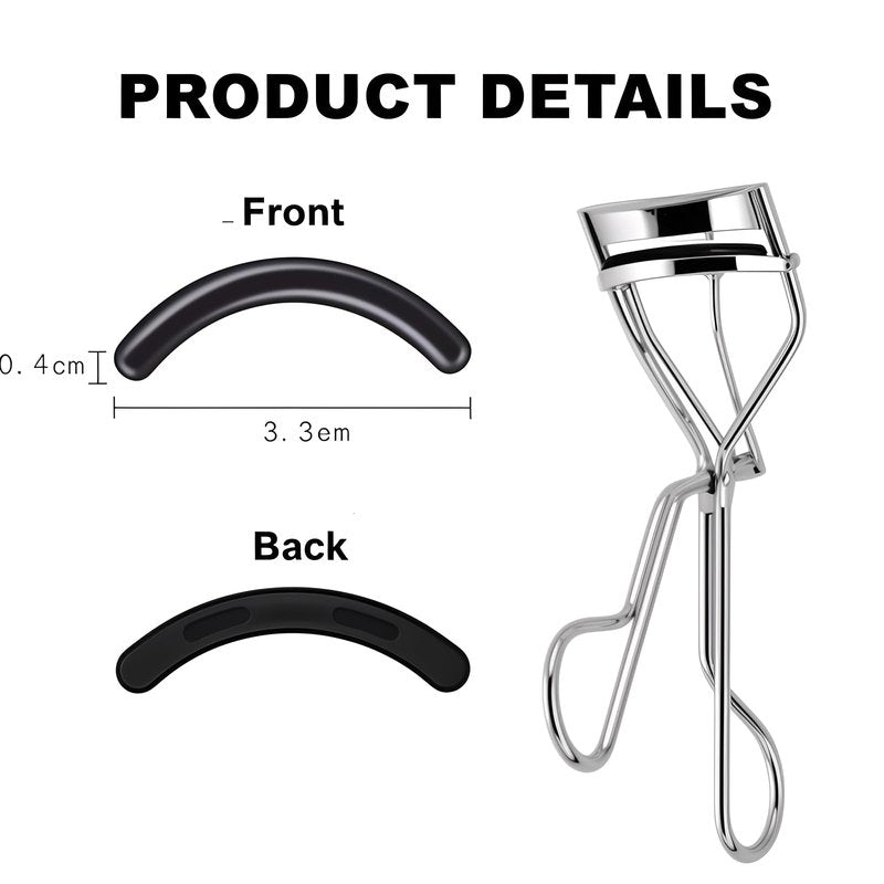 80Pack Fit for Tweezerman Eyelash Curler Refills,High Elasticity Silicone Replacement Pad Compatible with Tweezerman Eyelash Curler,Gentle & Safe,Use with Eye Lash Curlers.