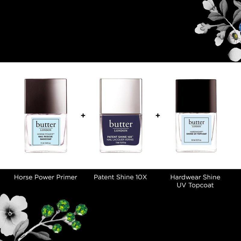 butter LONDON Patent Shine 10X Nail Lacquer, Helps Protect & Strengthen Nails, Gel-Like Finish & Chip-Resistant, 10-Free Formula, Vegan, Cruelty & Paraben Free, Good Vibes