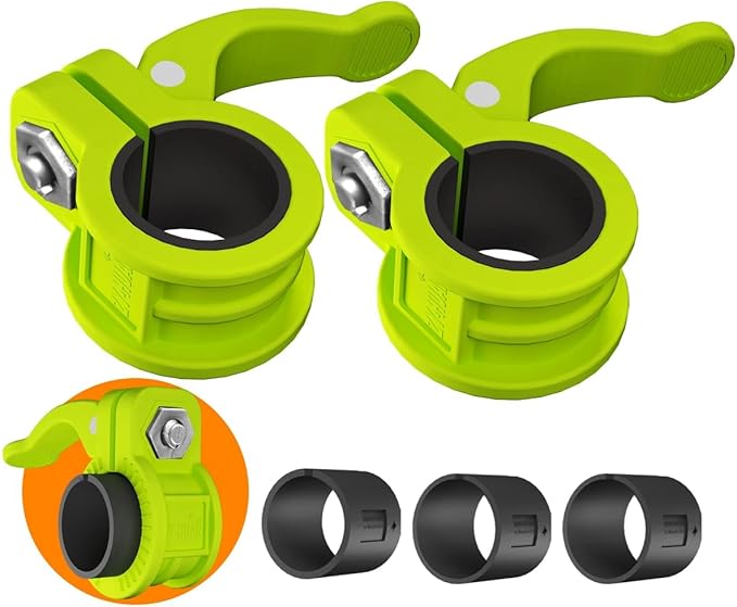 ZY-HUAN Mini Barbell Clips 1 inch I Multi-Size Adjustable Barbell Collar I 1 inch Barbell ClampsIQuick Release Weight Clips Pair of Locking for Dumbbell Bar