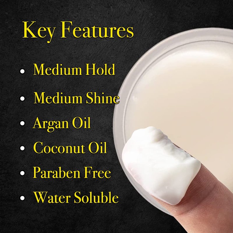 Pete & Pedro HAIR PASTE – Men’s Hair Paste with Medium Hold & Shine | Semi Matte Finish Texturizing Styling Cream For Men, Great For Mid Length & Longer Cuts | As Seen on Shark Tank, 2 oz.