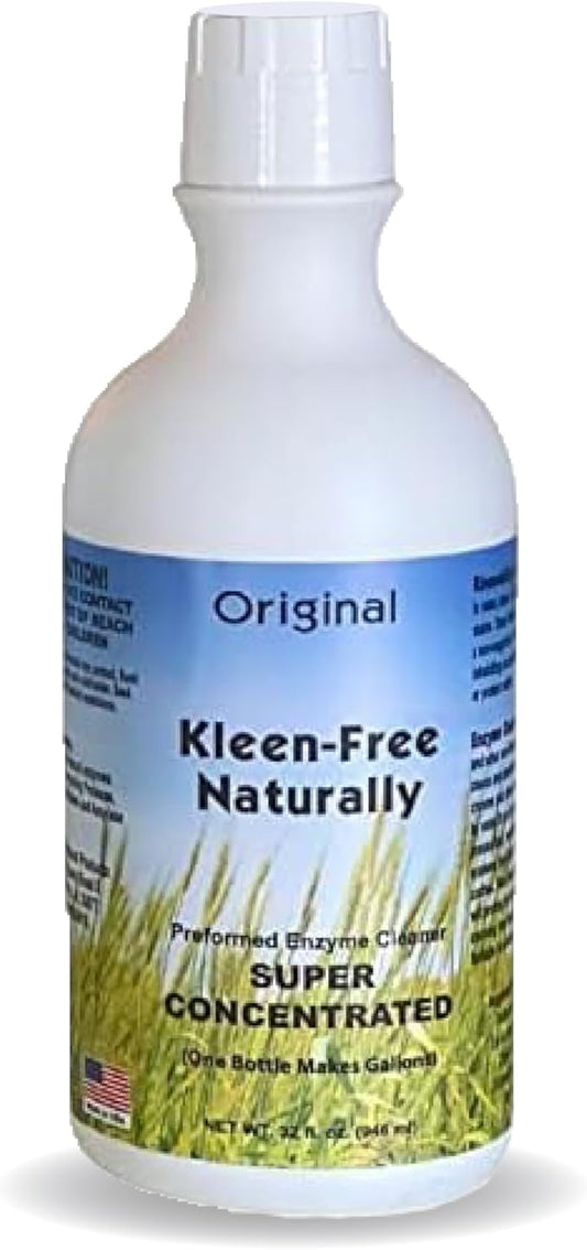 Naturally Enzyme Cleaner, Original Scent, 32oz - Concentrated, Multi-Purpose, Clean, Formula for Laundry, Grout, and Hard Surfaces