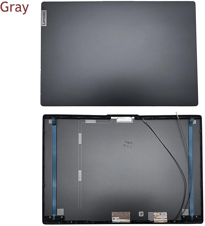 Wzqrps Replacement Laptop LCD Cover Back Rear Top Lid Hinges Front Bezel for Lenovo ideapad 5 15IIL05 15ARE05 15ITL05 15ALC05 5-15IIL05 5-15ARE05 5-15ITL05 5-15ALC05 5CB0X56073 5CB0Z31048 (Gray)