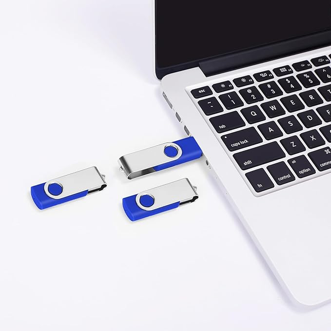 100-Pack of 1GB USB Flash Drive Bulk EASTBULL FAT32 Thumb Drive Pack (Blue)