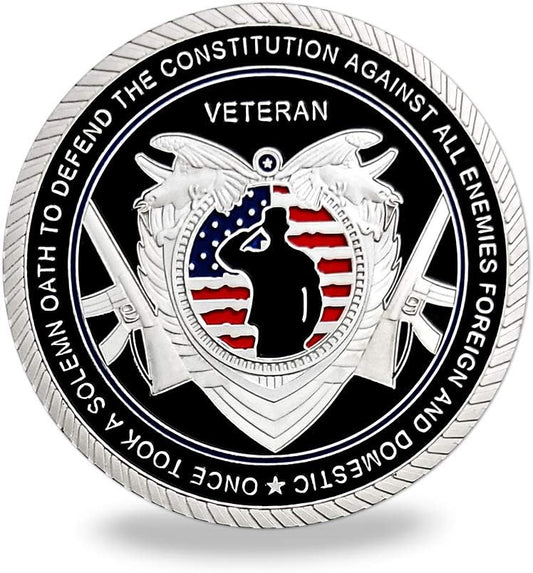 United States Veteran Challenge Coin - Military Souvenir for Proud Veterans