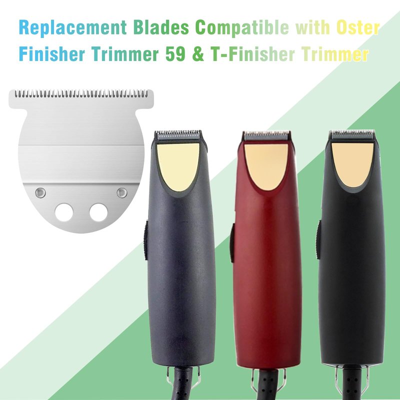Wide T-Blade Compatible with oster Finisher Trimmer Model 59 and T-Finisher Trimmer Blades Replacement,2 Pack