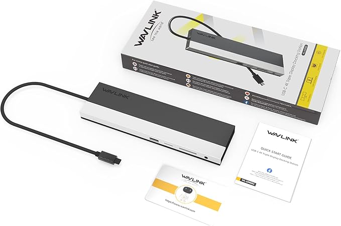 WAVLINK 12-in-1 USB C Docking Station, Triple Display Type C Hub Multiport Adapter with HDMI, DisplayPort, VGA, Ethernet, USB-C 100W PD3.0 Charging, USB3.0, USB2.0, SD/TF Card Reader, Audio