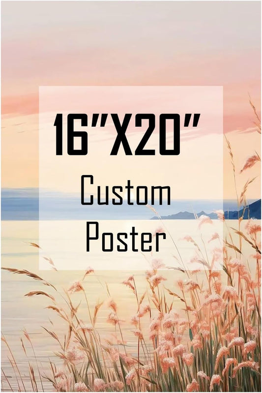 ZXDZSM Custom Canvas Prints - Personalized Photo Upload | 16" x 20" Size for Unique Decor