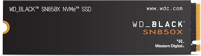 WD_Black SN850X 8TB NVMe SSD - M.2 2280, Up to 7,300 MB/s Read speeds, Up to 6,300 MB/s Write speeds, Gaming Expansion, High Performance Internal Solid State Drive - WDS800T2X0E