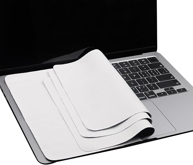 MUBUY-GOL 3 Pack Microfiber Liner Cleaning Cloth 13" with Screen Keyboard Imprint Protection, Laptop Keyboard Protector Compatible with MacBook Neo13/Pro13 /Air 13" and MacBook Pro 14“
