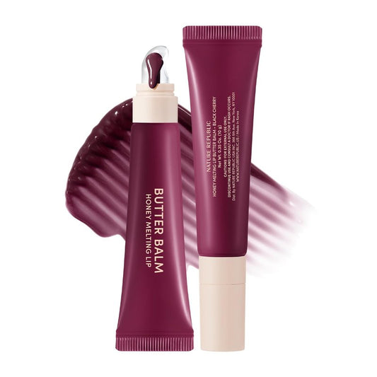 Nature Republic Honey Melting Lip Butter Balm â Hydrating Tinted Balm with Peptides, for Sheer & Glossy, Smooth & Soft Lips (BLACK CHERRY)