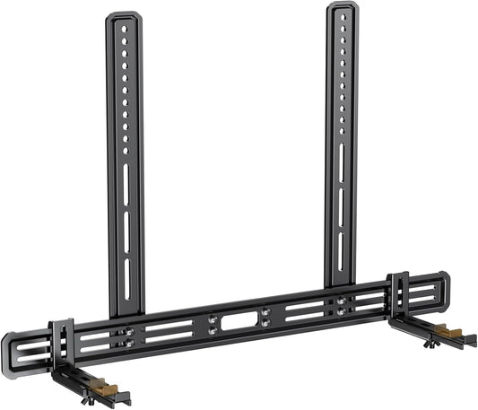 Perlegear Soundbar Mount - Versatile Under TV Sound Bar Holder | Supports Up to 15 lbs, Non-Slip Base, Extends 3.5” to 6”