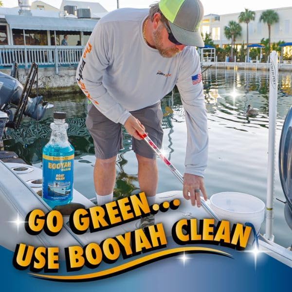 Booyah Clean Boat Wash – Only 4oz Per Gallon Super Concentrated Formula for Cleaning All Types of Watercraft – Meets EPA Safer Choice Direct Release Criteria