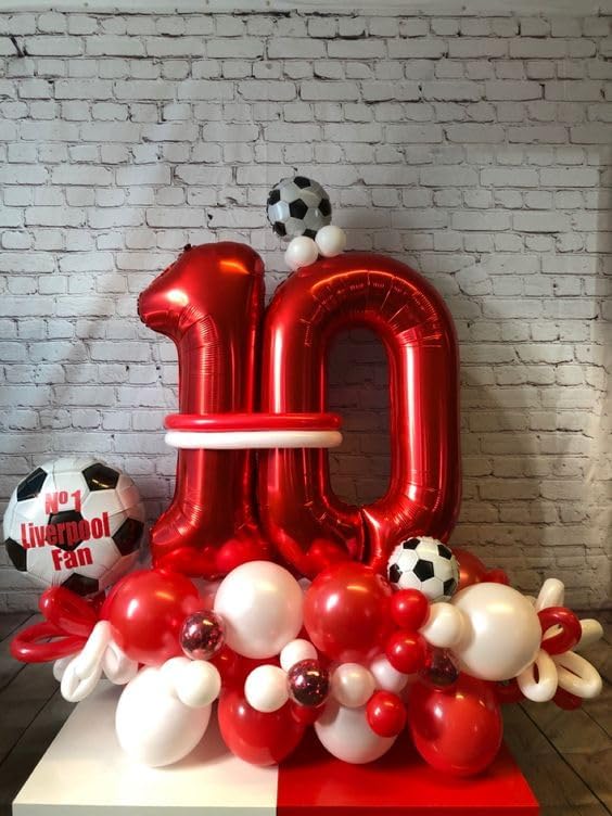 Red Number 12 Balloon - 40 Inch Birthday Decoration for 12th Birthday Party Supplies