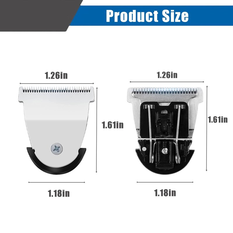 Detachable Hair Clipper Replacement Blades #2111 Blade Compatible with Wahl Mag Trimmers 8841/8700 /8143- Fits Professional Barbers, 2Packs