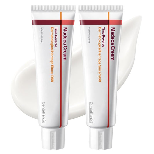 CENTELLIAN 24 Madeca Cream Time Reverse (50ml/1.69fl oz, Pack of 2) Advanced Fast-Absorbing & Nourishing Cream, Hydrates, Reduces Wrinkles, Korean Skin Care, Centella Asiatica