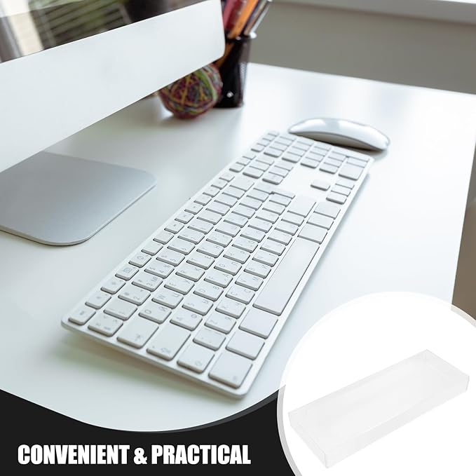Acrylic Keyboard Cover Water Protective Case for Household Keyboards Transparent Keyboard Accessory for Standard and Mechanical Keyboards