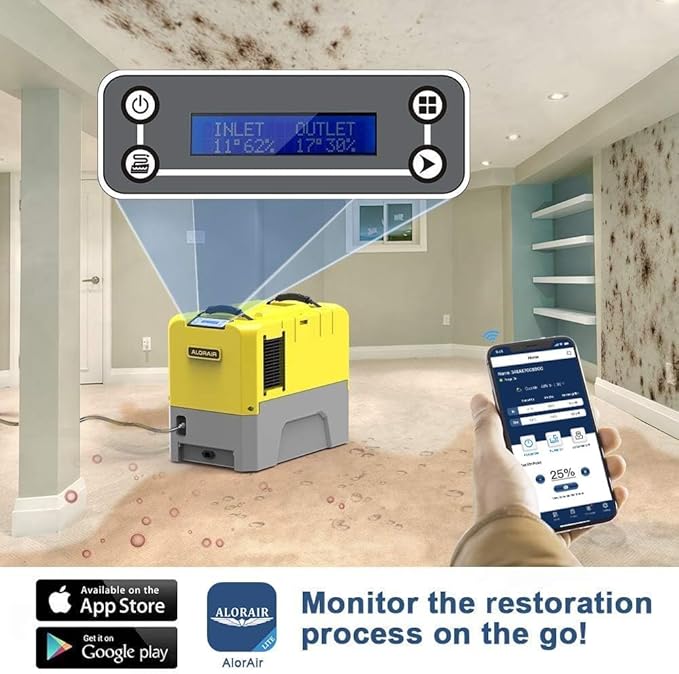 ALORAIR 180PPD LGR Commerical Dehumidifier with Pump, Wi-Fi APP Controls Industrial Dehu, Capacity up to 85 PPD at AHAM, 6 Years Limited Warranty, cETL Listed, for Large Space