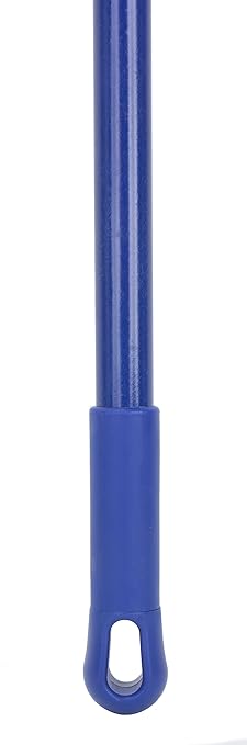 SPARTA Jaw Clamp Dust Mop Handle, Floor Dust Mop Frame Handle, Gripper Holder with Clip-On Connector for Floor Cleaning, Janitorial Supplies, Commercial Use, 60 Inches, Blue, (Pack of 12)