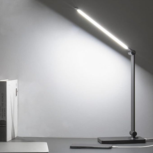 DWEPTU Rechargeable Desk Lamp LED Desk Lamps Eye-Caring Desk Lamps Dimmable Office Lamp with USB Chager Touch Control for Home Office Student Dormitory