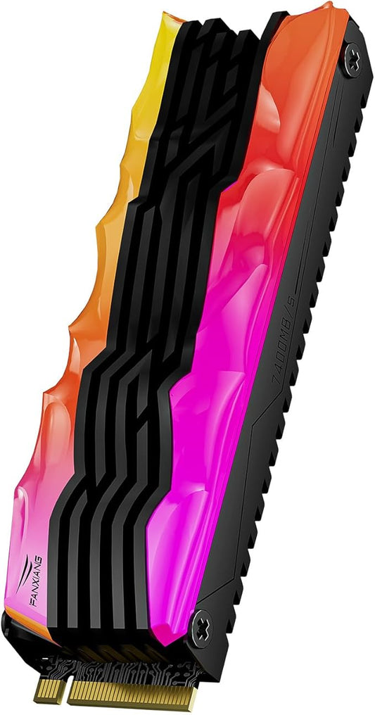 fanxiang S790R 2TB NVMe M.2 SSD PCIe 4.0 x4, Internal Solid State Drive with RGB Heatsink, Up to 7450MB/s, 3D NAND TLC, PS5 Compatible, Ideal for Gaming, Creators & Professionals