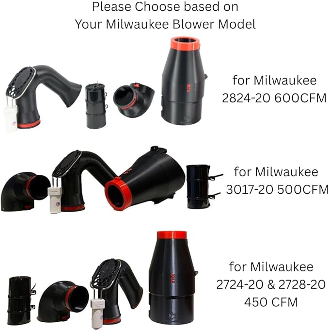 ArloCatcher 30-Foot Gutter Cleaning Kit for Milwaukee Leaf Blower 2824-20 600 CFM â Two-Story Gutter Cleaning Tools from Ground, No Ladder Needed, Extension Pole Not Included