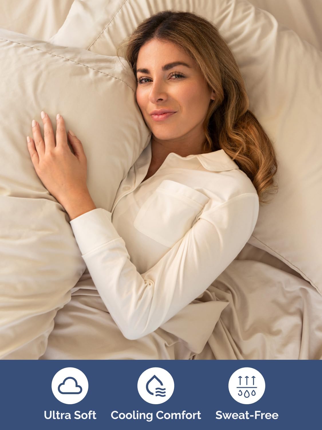 Skiennix Extra Deep Twin Sheet Set - 4 Piece Breathable Cooling Bedding - Soft Wrinkle-Free Wheat Color