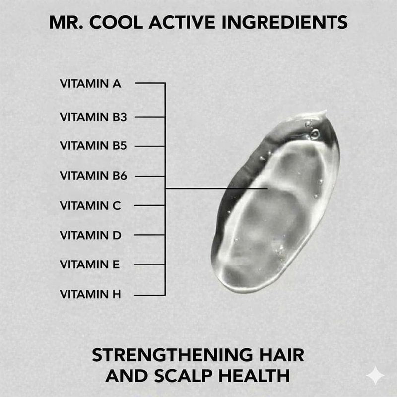 Hair Situation Mr. Cool Wet Look Strong Hold Hair Styling Hair Gel, High Shine, Anti-Humidity Shield, Anti-Frizz Fly Away, Alcohol-Free, No Flake Formula Made with Vitamins to Strengthen Hair, 8 Fl Oz
