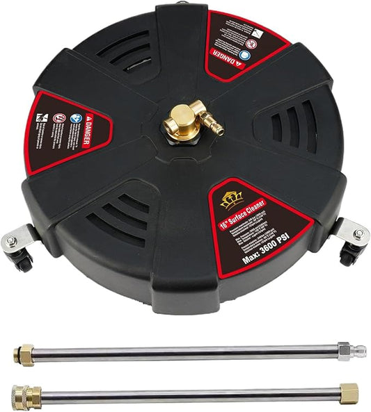 Driveway Cleaner Pressure Washer - Stainless Steel Pressure Washer Surfaces Cleaners | Outdoor Surfaces Cleaners, Construction Cleaning Pressure Washer Floor Tool for Sidewalks, Decks, Patios