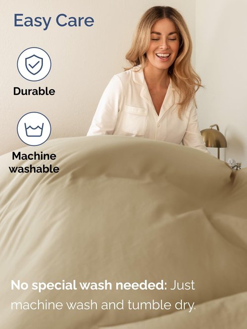 Extra Deep Twin Sheet Set - 4 Piece Breathable and Cooling Sheets - Hotel Luxury Bedding for Women, Men, Kids & Teens - Easy & Secure Fit - Soft, Wrinkle Free and Comfy - Extra Deep Pockets - Beige