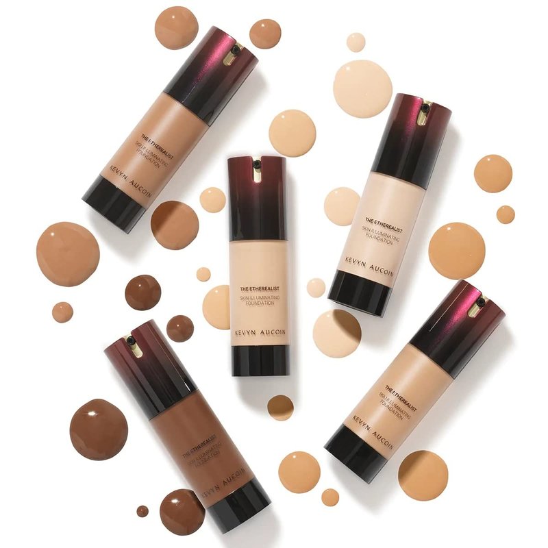 Kevyn Aucoin The Etherealist Skin Illuminating Foundation, EF 08 (Medium) shade: Comfortable, shine-free, smooth, moisturize. Medium to full coverage. Makeup artist go to. Even, bright & natural look
