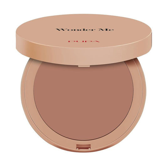 Pupa Milano Wonder Me Bronzer - Matte Powder for Pore Reduction | Sweat Resistant, Talc-Free, 003 Medium Neutral, 0.264 oz
