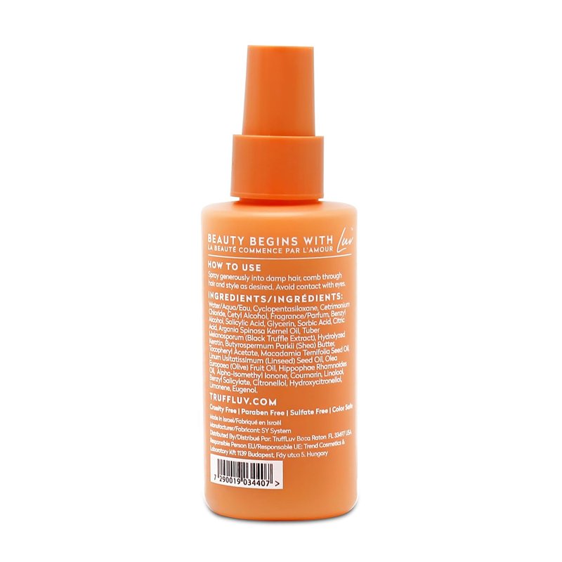 TruffLuv Argan Leave-In Mask - Deep Conditioning Hair Treatment with Black Truffle & Argan Oil | 4.2 oz