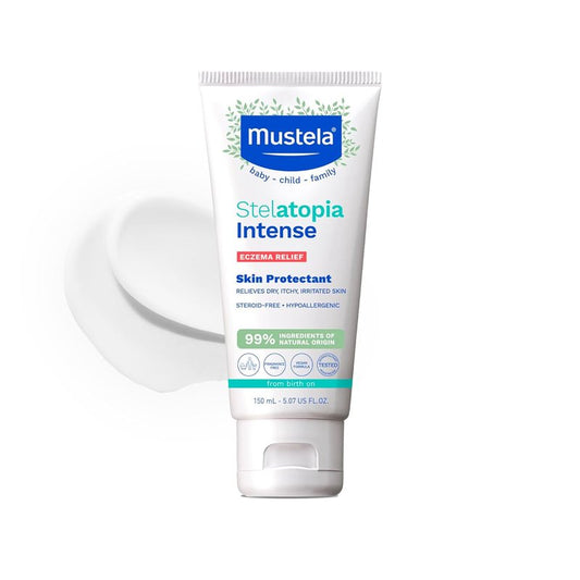 Mustela Eczema Relief Cream - Fragrance-Free Moisturizing Lotion with Colloidal Oatmeal | 5.07 fl. oz. for Dry, Itchy Skin