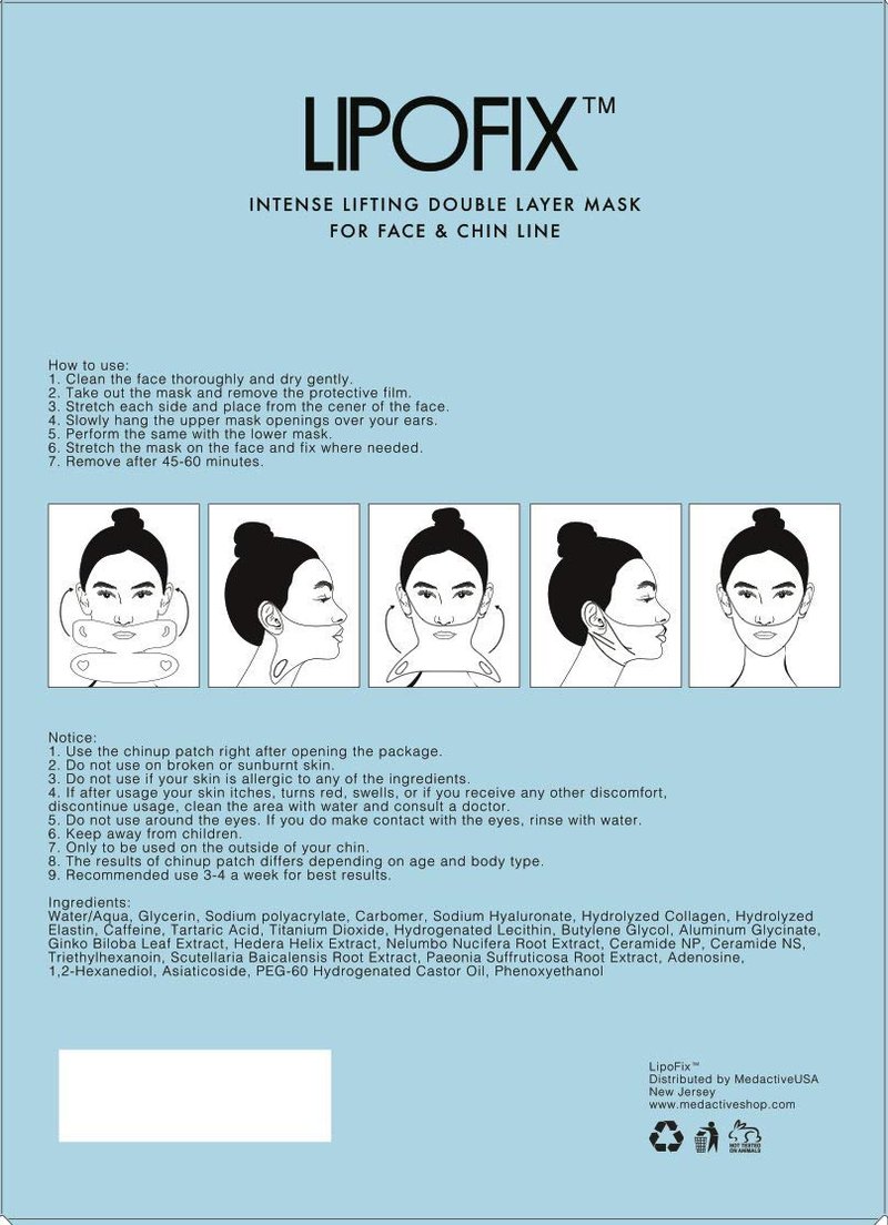 V-Line Sculpting Mask - Advanced Chin & Jawline Shaping Solution for Tightening & Lifting | 5 Pack