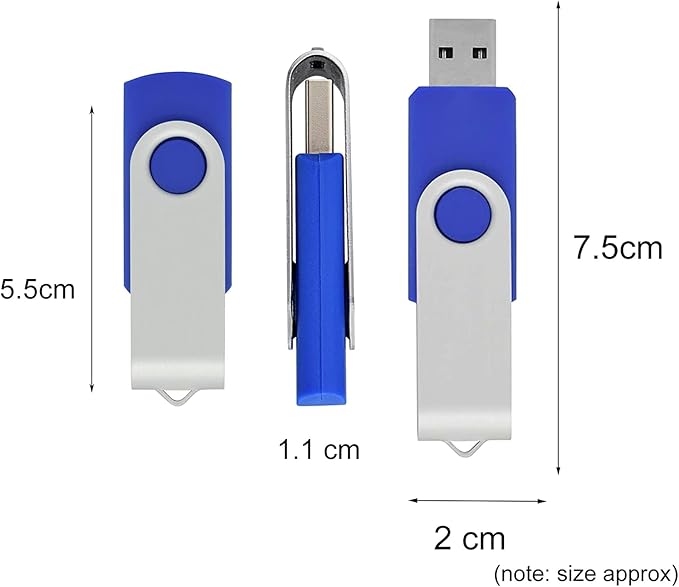 Rpanle USB for Windows 10 Install Recover Repair Restore Boot USB Flash Drive, 32&64 Bit Systems Home&Professional, Antivirus Protection&Drivers Software, Fix PC, Laptop and Desktop, 16 GB USB - Blue