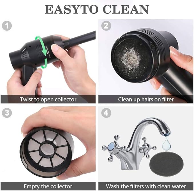 HONKYOB [Upgrade] Mini Vacuum Cordless Vacuum Keyboard Cleaner Rechargeable,for Cleaning Dust,Hair,Crumbs,Eraser Scrap,Laptop,Pet House,Sewing Machine