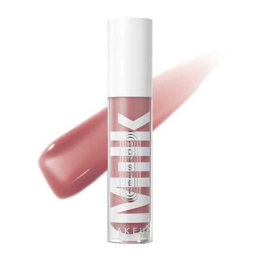 Milk Makeup Odyssey Lip Gloss – Non-Sticky, Hydrating + Sheer-Tinted Gloss with Long-Lasting, High Shine Finish – Vegan Formula Nourishes with Jojoba Oil – Werk Trip (Dusty Rose), 0.2oz