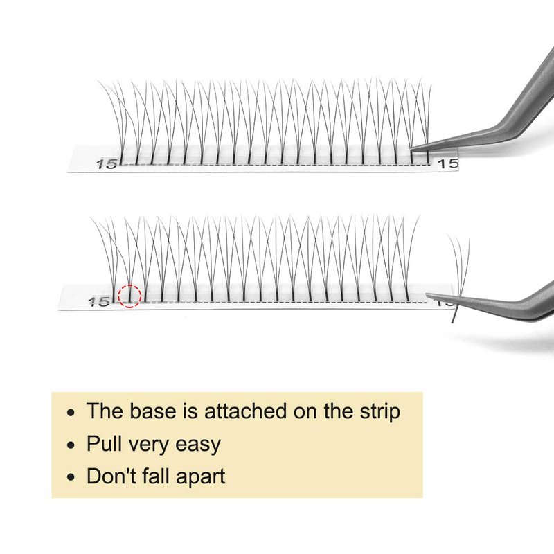 3D-C-0.07-9-16mix Long Stem Premade Fans Eyelash Extensions .07 .10 Volume Lash Extensions C D Curl(3D-C-0.07,9-16 mix)