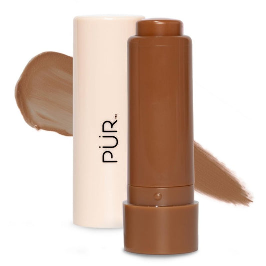PÜR MINERALS Silky Tint Creamy Multitasking Bronzer Stick with Peptides, Bronze Babe - Bronzing Stick with Natural, Healthy-Looking Glow & Ultra-Creamy Finish - Professional Makeup