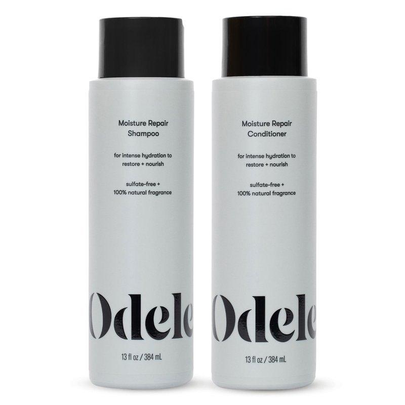 Odele Moisture Repair Sulfate-Free Shampoo & Conditioner Set, for Intense Hydration to Restore & Nourish Dry or Damaged Hair, 13 Fl Oz Each (2-Pack)